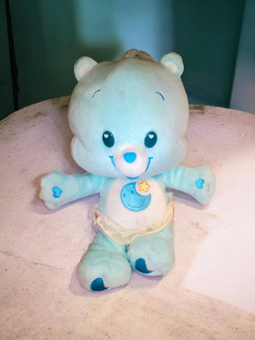 Plush Blue Bear Nighttime Cuddler - Soft Stuffed Toy